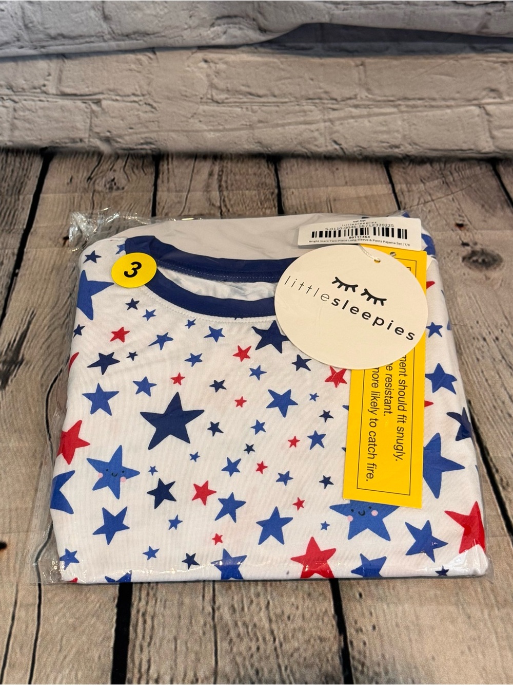 Little Sleepies Star Pattern Bamboo 2 Piece Pajama Set